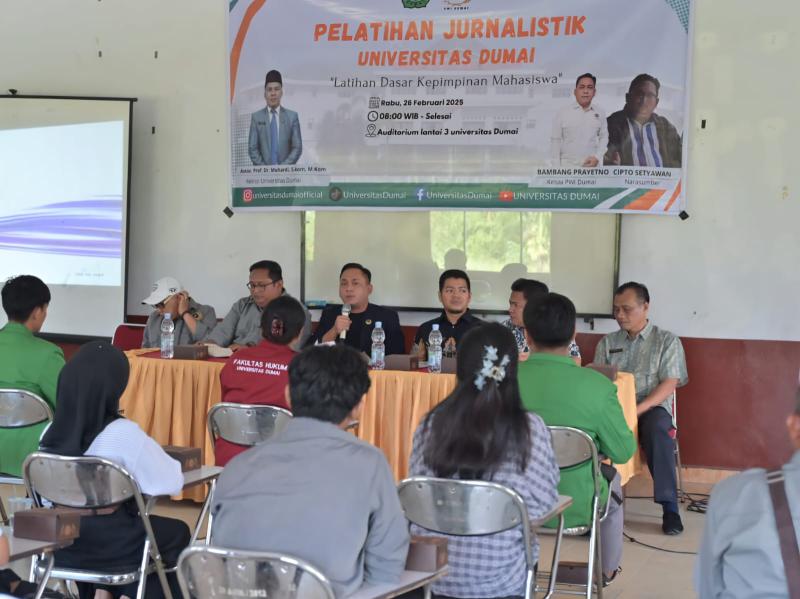 PWI Dumai Bersama Unidum Gelar Pelatihan Jurnalistik Mahasiswa